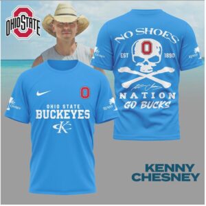 Ohio State Buckeyes Skull Crossbones No Shoes Nation Shirt