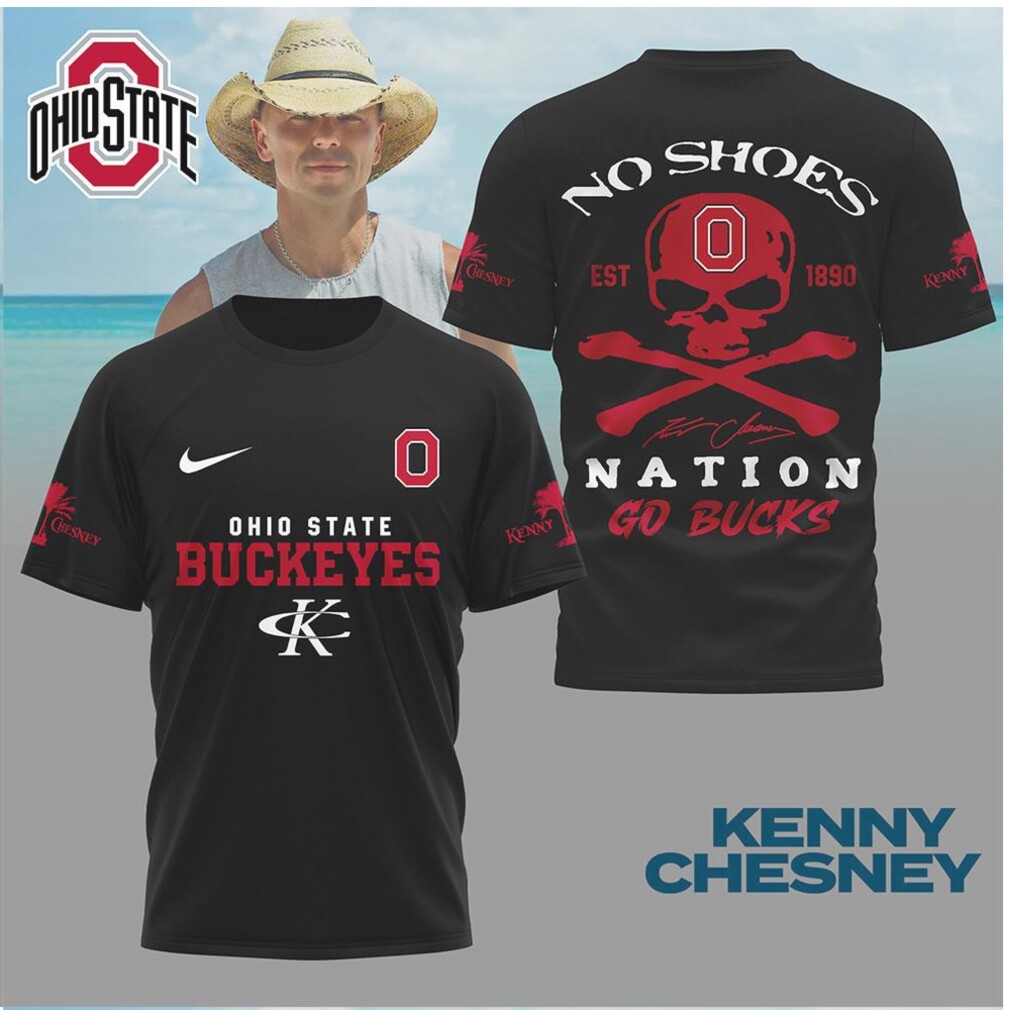 Ohio State Buckeyes Skull Crossbones No Shoes Nation Shirt Ohio State Buckeyes Skull Crossbones No Shoes Nation Shirt