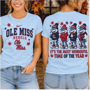 Ole Miss Rebels Landshark Mascot Fall Season Football Shirt