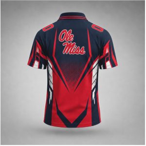 Ole Miss Rebels Sport Geometric Fade Performance Polo Shirt