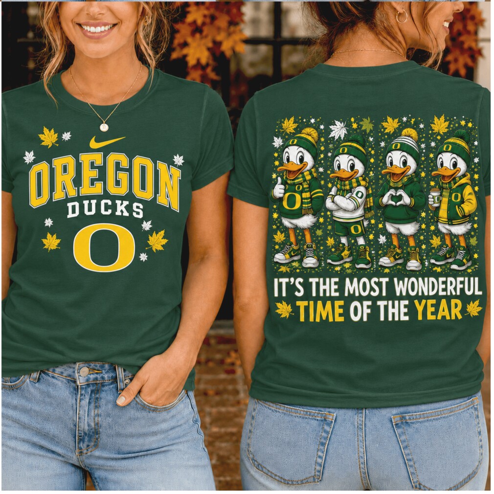 Oregon Ducks Mascot Most Wonderful Time Fall Football Shirt Oregon Ducks Mascot Most Wonderful Time Fall Football Shirt