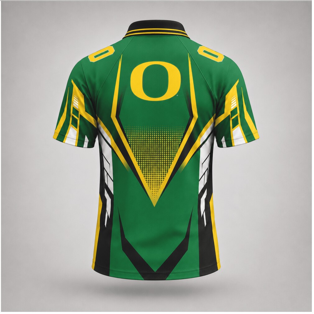 Oregon Ducks Mascot O Logo Athletic Geometric Game Day Polo Shirt Oregon Ducks Mascot O Logo Athletic Geometric Game Day Polo Shirt