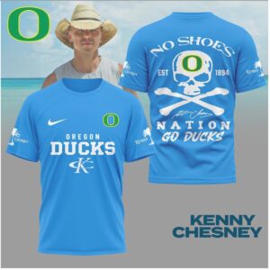 Oregon Ducks Skull Crossbones No Shoes Nation Shirt