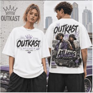 Outkast ATLiens Outta This World Retro Hip Hop Graphic Shirt