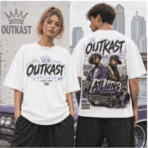 Outkast ATLiens Outta This World Retro Hip Hop Graphic Shirt