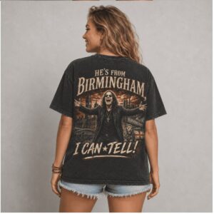 Ozzy Osbourne From Birmingham I Can Tell Retro Metal Shirt