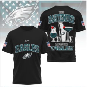 Philadelphia Eagles Bartender Cocktail Drink Football Shirt