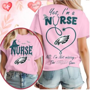 Philadelphia Eagles Nurse Stethoscope Halloween Not Missing Game Shirt