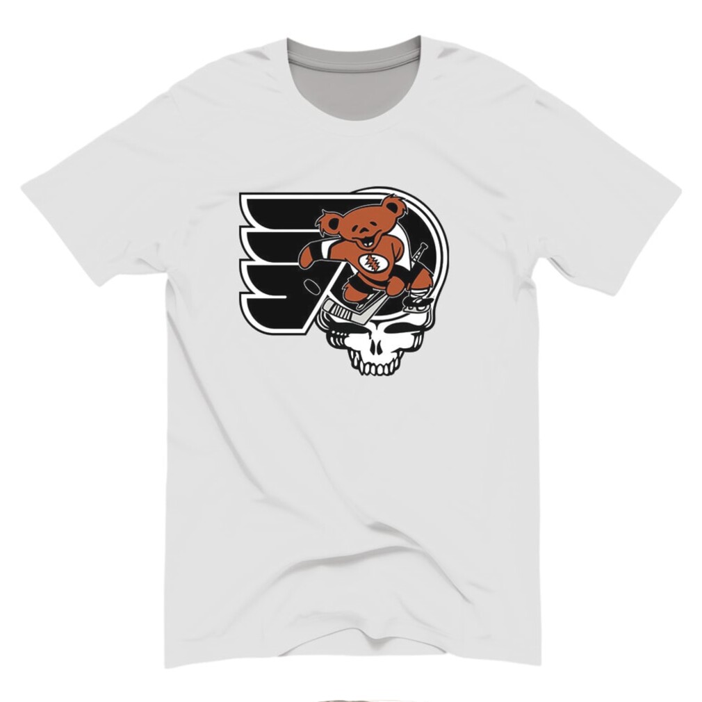 Philadelphia Hockey Grateful Dead Skull Stealie Dancing Bear Shirt Philadelphia Hockey Grateful Dead Skull Stealie Dancing Bear Shirt
