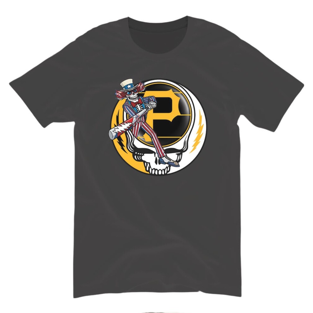 Pittsburgh Baseball Skeleton Uncle Sam Team Logo Shirt Pittsburgh Baseball Skeleton Uncle Sam Team Logo Shirt