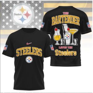 Pittsburgh Football Bartender Cocktail Shaker Shirt