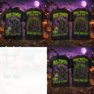 Rob Zombie Horror Dog Monster Rock Band Tour Shirt