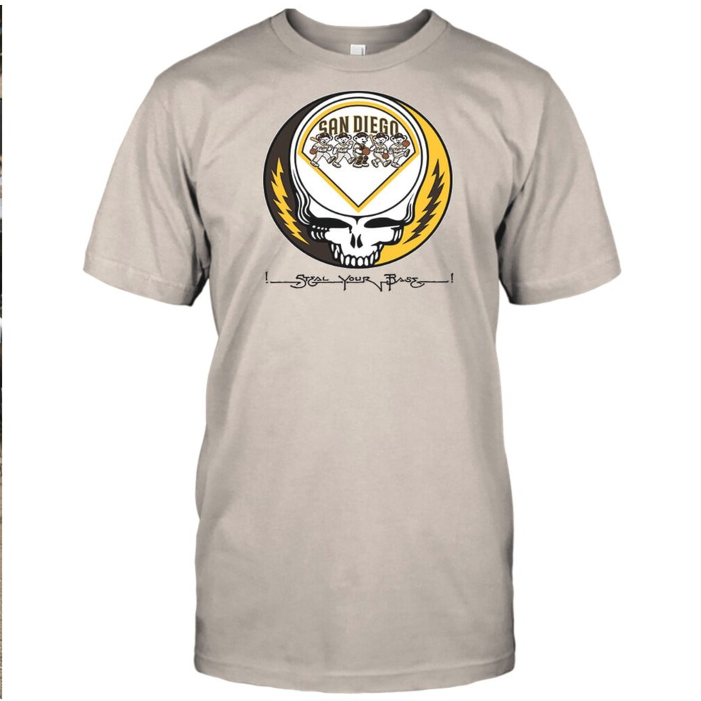 San Diego Padres Skeleton Steal Your Base Vintage Graphic Shirts San Diego Padres Skeleton Steal Your Base Vintage Graphic Shirts