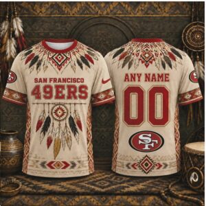 San Francisco 49ers Dreamcatcher Feathers Tribal Pattern Shirt