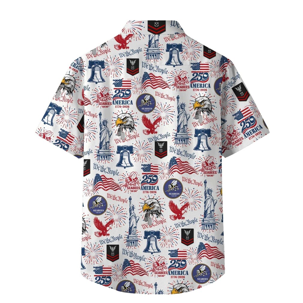 Seabees America 250th Anniversary Patriotic Symbol Shirt Seabees America 250th Anniversary Patriotic Symbol Shirt