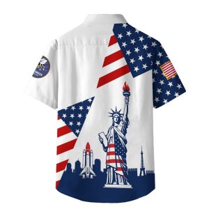 Seabees Statue of Liberty American Flag USA Shirt