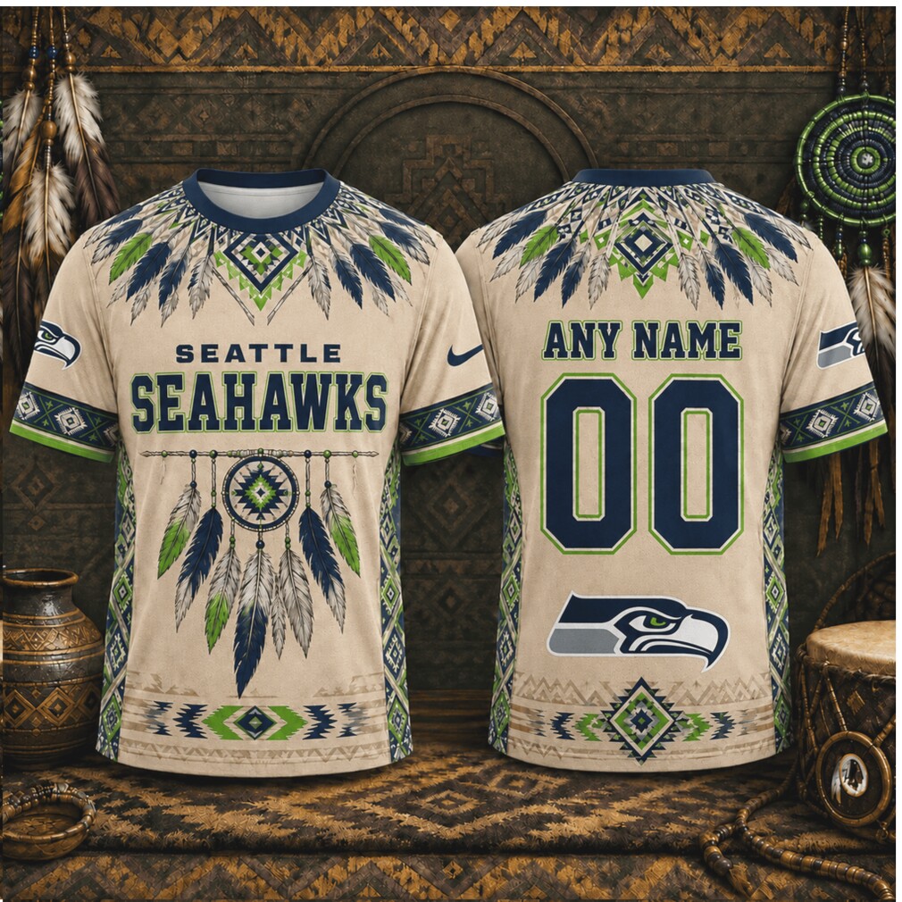 Seattle Seahawks Dreamcatcher Feathers Tribal Pattern Shirt Seattle Seahawks Dreamcatcher Feathers Tribal Pattern Shirt