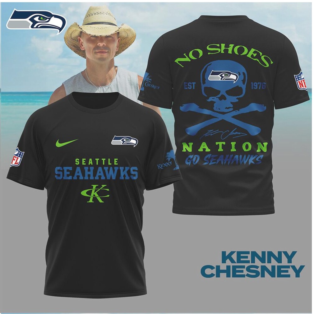 Seattle Seahawks Skull Crossbones Football Shirt Seattle Seahawks Skull Crossbones Football Shirt