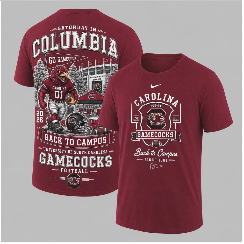 South Carolina Gamecocks Mascot Saturday In Columbia Football Shirt South Carolina Gamecocks Mascot Saturday In Columbia Football Shirt
