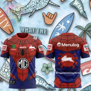 South Sydney Rabbitohs Spider Man Brand New Day Rugby Shirt.jfif