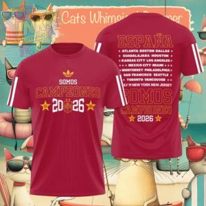 Spain Soccer Somos Campeones World Cup Host Cities Shirt