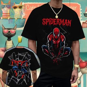 Spider Man Web Design Graphic Shirt
