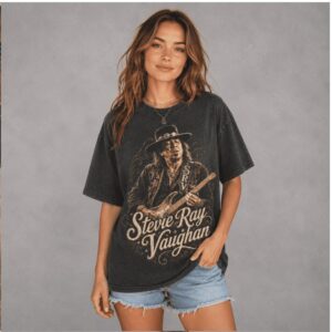 Stevie Ray Vaughan Guitar Hes From Texas I Can Tell Blues Shirt