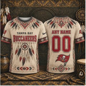 Tampa Bay Buccaneers Dreamcatcher Feathers Personalized Tribal Shirt