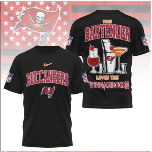 Tampa Bay Football Bartender Cocktail Shaker Shirt