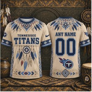 Tennessee Titans Dreamcatcher Feathers Personalized Tribal Shirt
