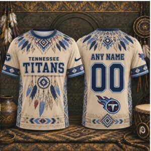 Tennessee Titans Dreamcatcher Feathers Personalized Tribal Shirt