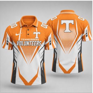 Tennessee Volunteers Orange White Graphic Game Day Polo Shirt