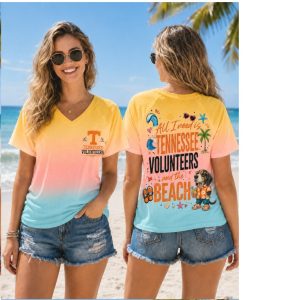 Tennessee Volunteers Smokey Dog Beach Ombre Shirt