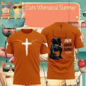 Texas Longhorns Football Cross Faith Family Shirt
