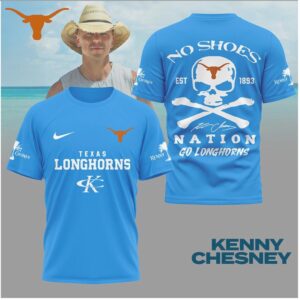 Texas Longhorns Skull Crossbones No Shoes Nation Shirt