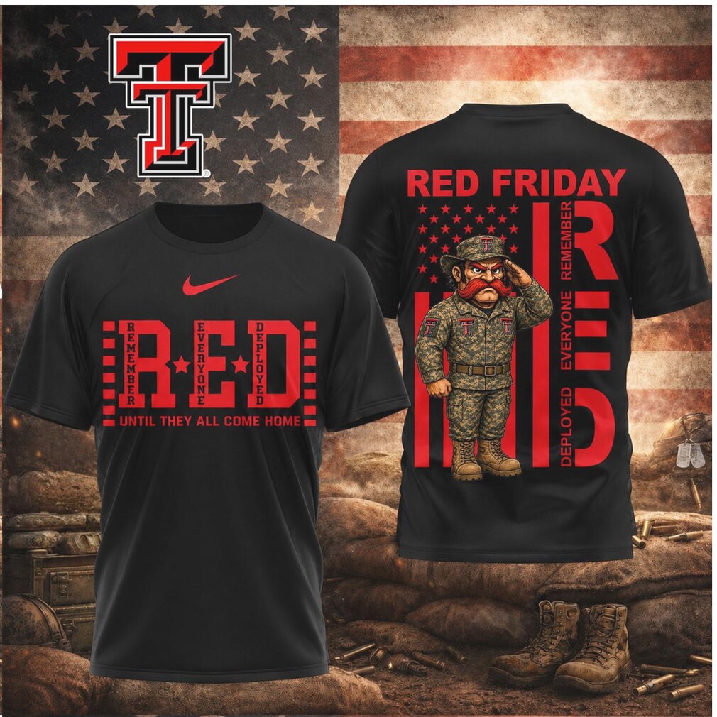 Texas Tech Red Raiders Mascot Military Salute Red Friday Shirt Texas Tech Red Raiders Mascot Military Salute Red Friday Shirt