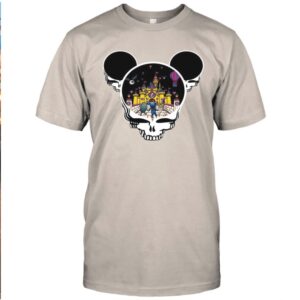 Theme Park Magic Castle Mouse Ears Skull Balloon Retro Shirt
