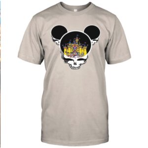 Theme Park Magic Castle Mouse Ears Skull Retro Deadhead Shirts