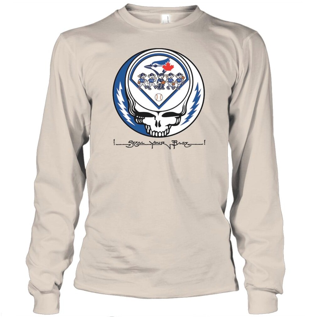 Toronto Baseball Blue Bird Skeleton Steal Your Base Retro Shirt Toronto Baseball Blue Bird Skeleton Steal Your Base Retro Shirt