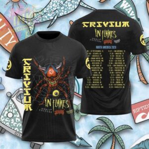 Trivium In Flames 2026 North American Tour Concert Shirt.jfif
