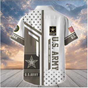 US Army Duty Honor Country Patriotic Button Down Shirt