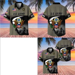US Army Eagle Pluribus Unum Patriotic Military Veteran Shirt