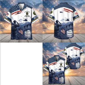 US Army Soldier Saluting Patriotic Duty Honor Shirt