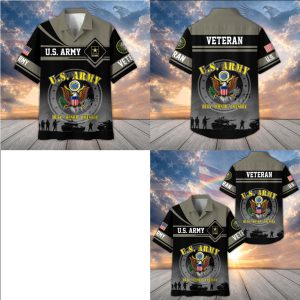 US Army Veteran Duty Honor Country Patriotic Men's Shirt