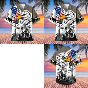 US Army Veteran Eagle Combat Pride Patriotic Shirt