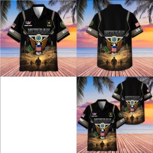 US Army Veteran Proudly Served Military Eagle Patriotic Shirt
