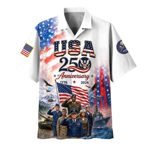 USA 250th Anniversary Veteran American Flag Shirt