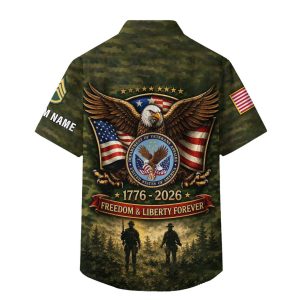 United States Veteran Eagle Military Honor Camo Shirt