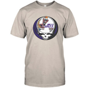 Utah Jazz Basketball Skeleton Uncle Sam Sports Shirt