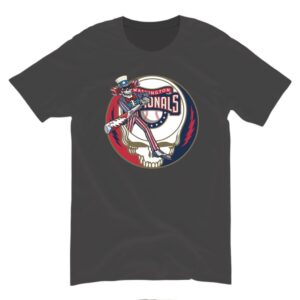 Washington Baseball Uncle Sam Skeleton Sports Shirt